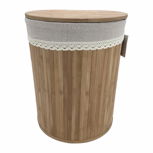 סל כביסה במבוק עגול