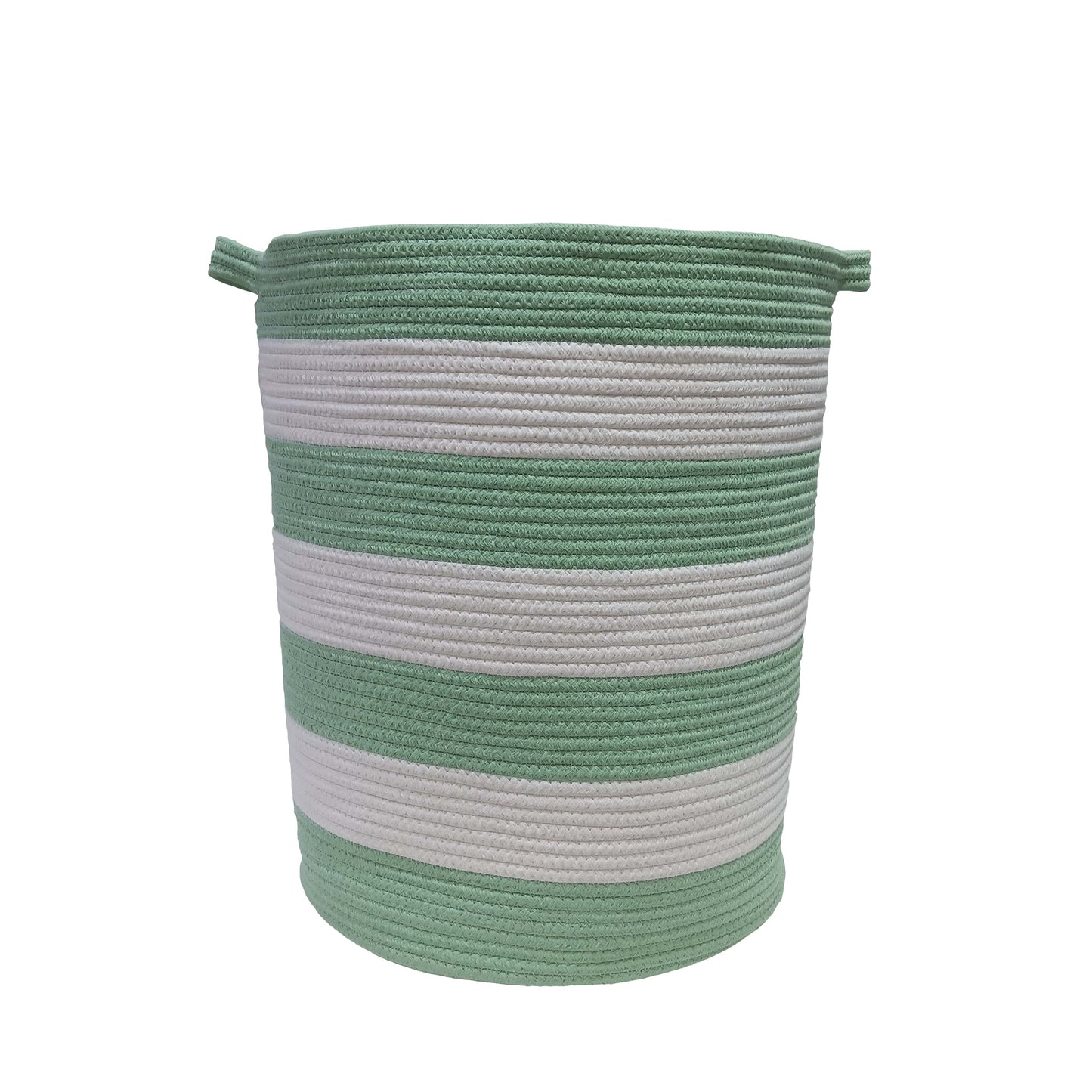 סל כביסה קורל ירוק/לבן