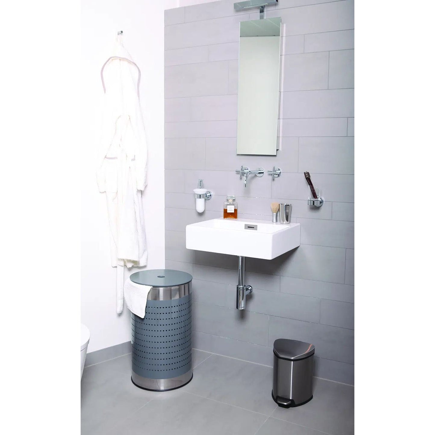 פח פדל 5 ליטר משולש כסוף EKO GRACE