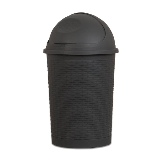 פח אשפה מעוצב למטבח 35 ליטר אפור - ליפסקי