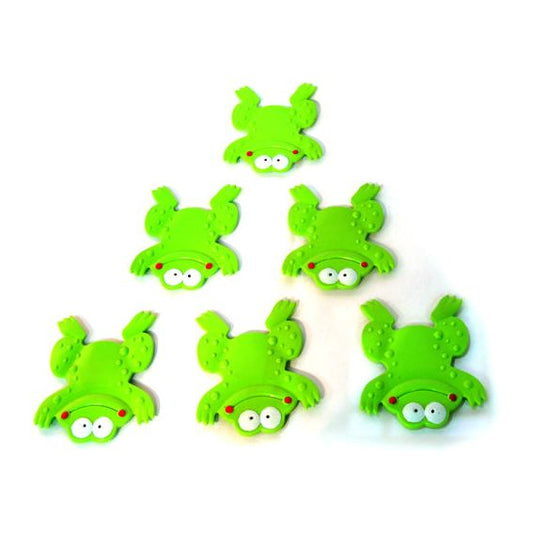 סט 6 שטיחוני פי.וי.סי ילדים צפרדע ירוק