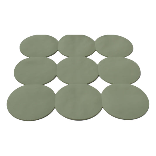 שטיח אנטיסליפ 55*55 ס"מ עיגולים מרובע ירוק