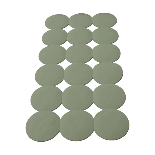 שטיח אנטיסליפ 78*39.5 ס"מ עיגולים מלבן ירוק