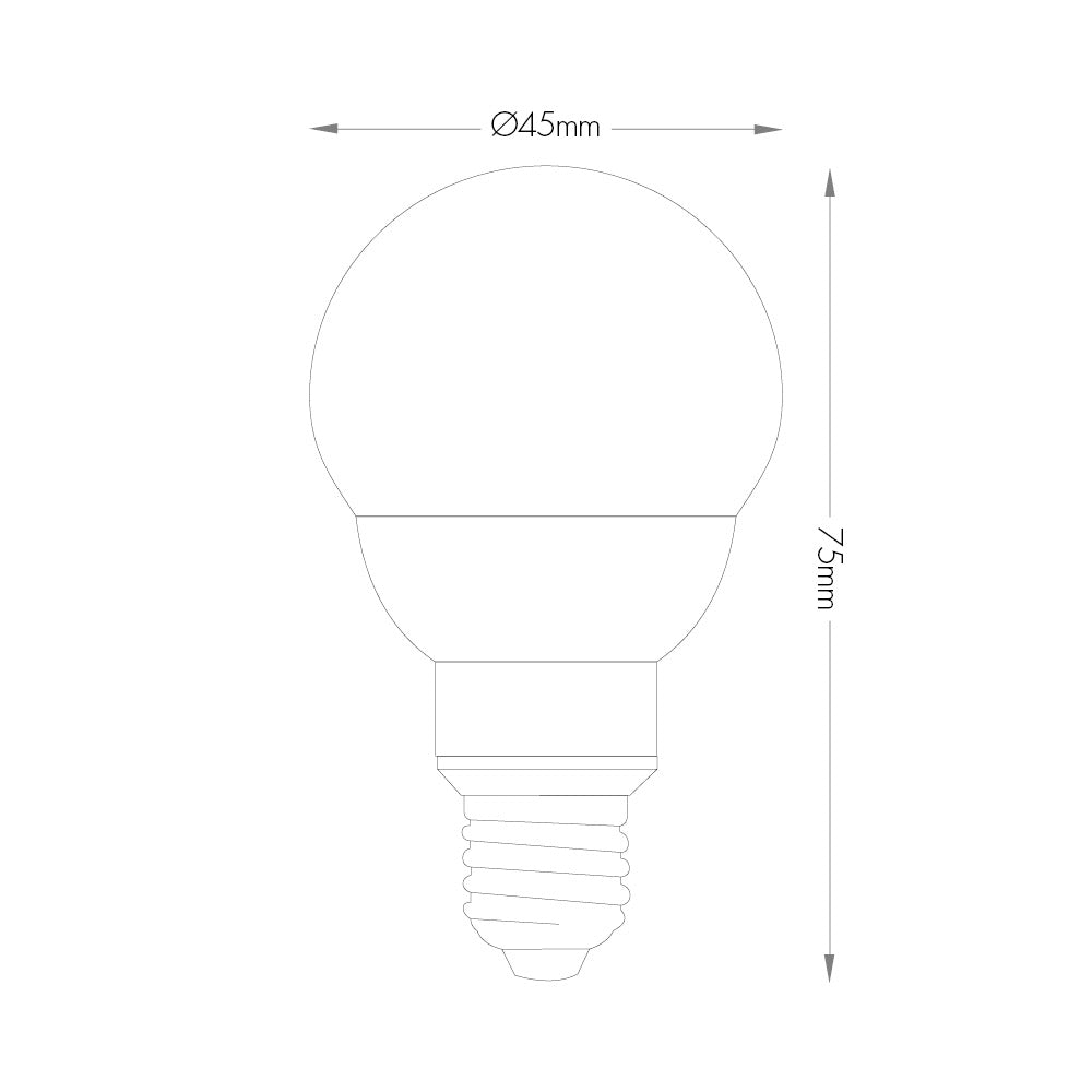 E27 7W נורת לד כדור אור צהוב