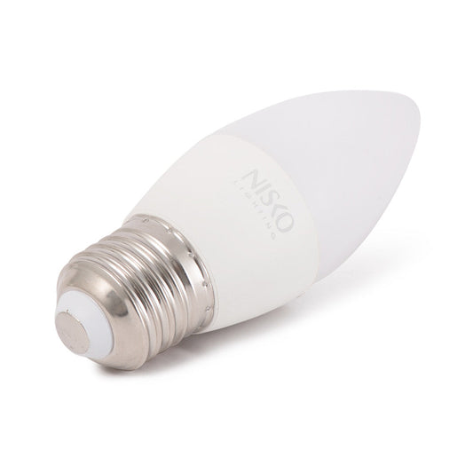 E27 7W נורת לד נר אור צהוב