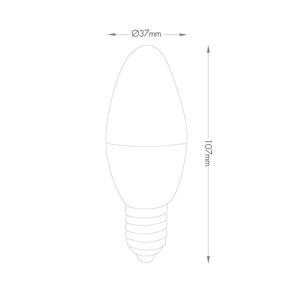 E27 7W נורת לד נר אור צהוב
