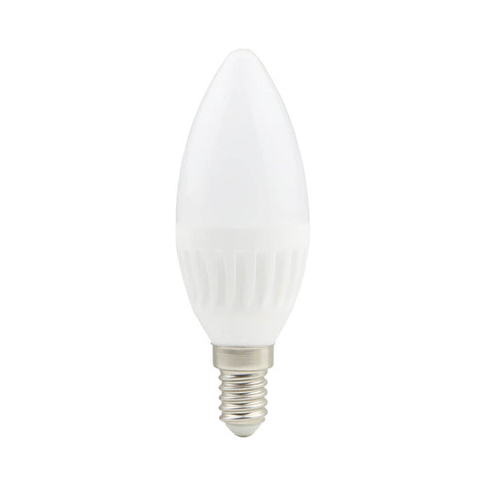 נורת LED נר קרמית E14 9W לבן