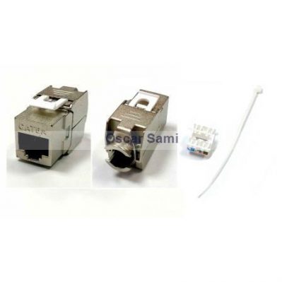 שקע RJ45 מסוכך קיסטון cat6A+cat7