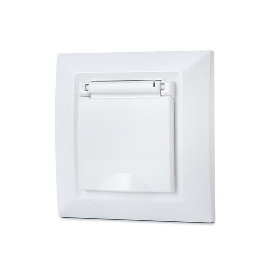 שקע מוגן ספיר לבן