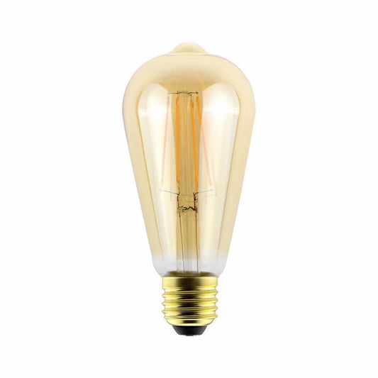 נורת פחם אגס לד 8W E27 אור חם DIM ניתנת לעמעום