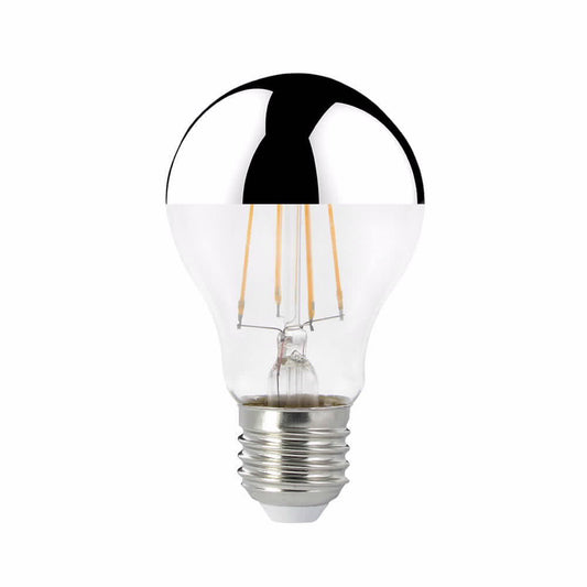 נורת פחם A60 כסף לד 8W E27 אור צהוב DIM ניתנת לעמעום