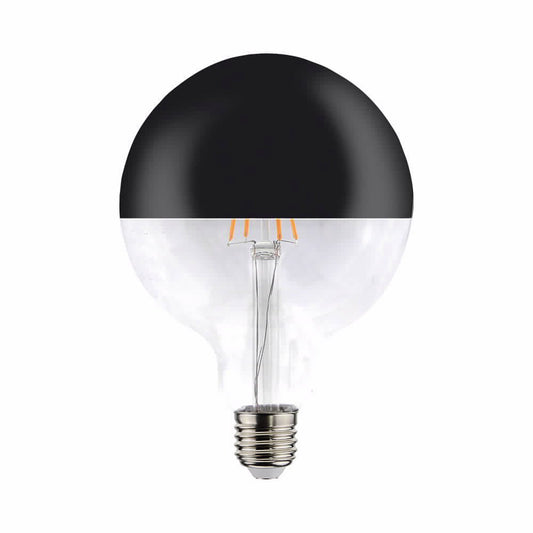 נורת פחם גלוב שחור לד 8W E27 אור צהוב DIM ניתנת לעמעום