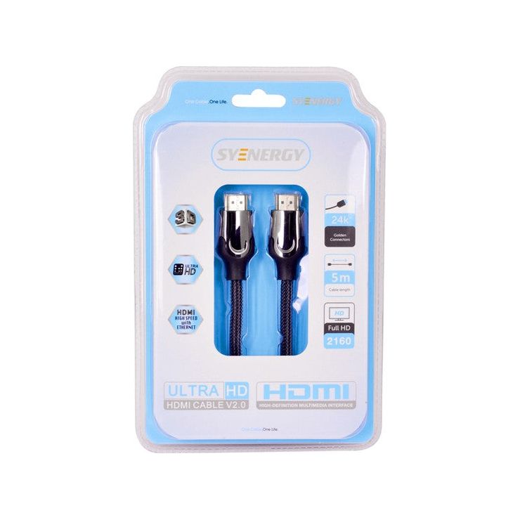 כבל HDMI איכותי 5 מטר זכר לזכר