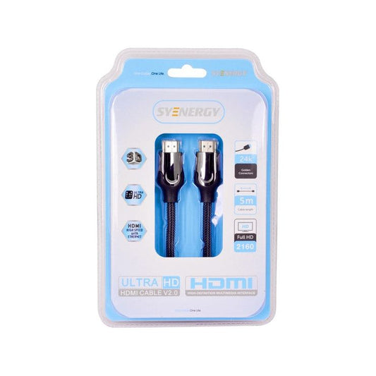 כבל HDMI איכותי 5 מטר זכר לזכר