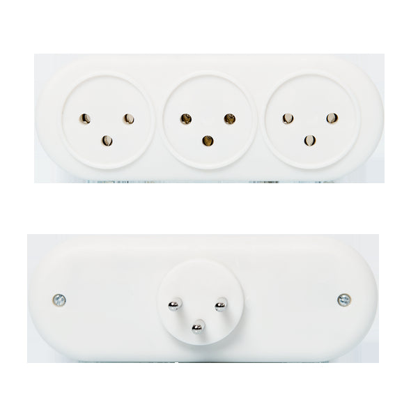 מפצל 3 שקעים DT-3 לבן