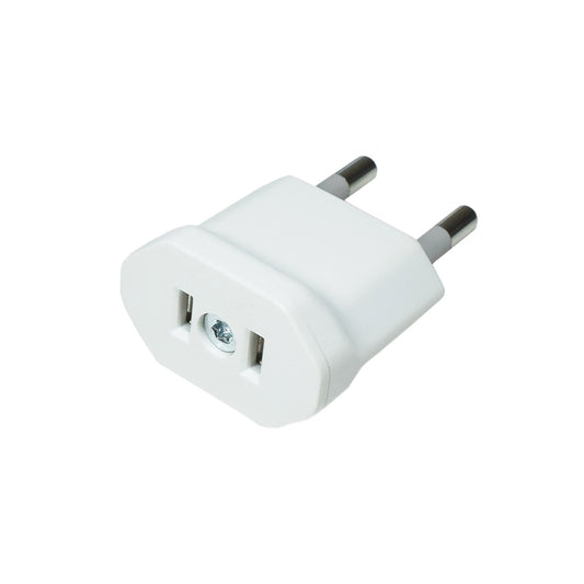 מתאם ננעל מתקע אמריקאי לתקע ישראלי דו פיני לבן