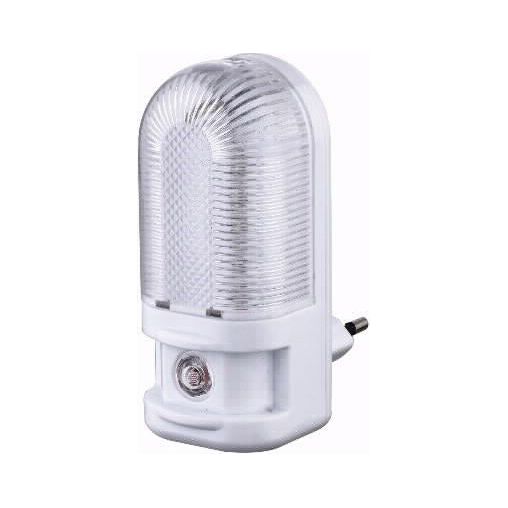 מנורת לילה LED 1W כולל פוטוצל גוון אור לבן