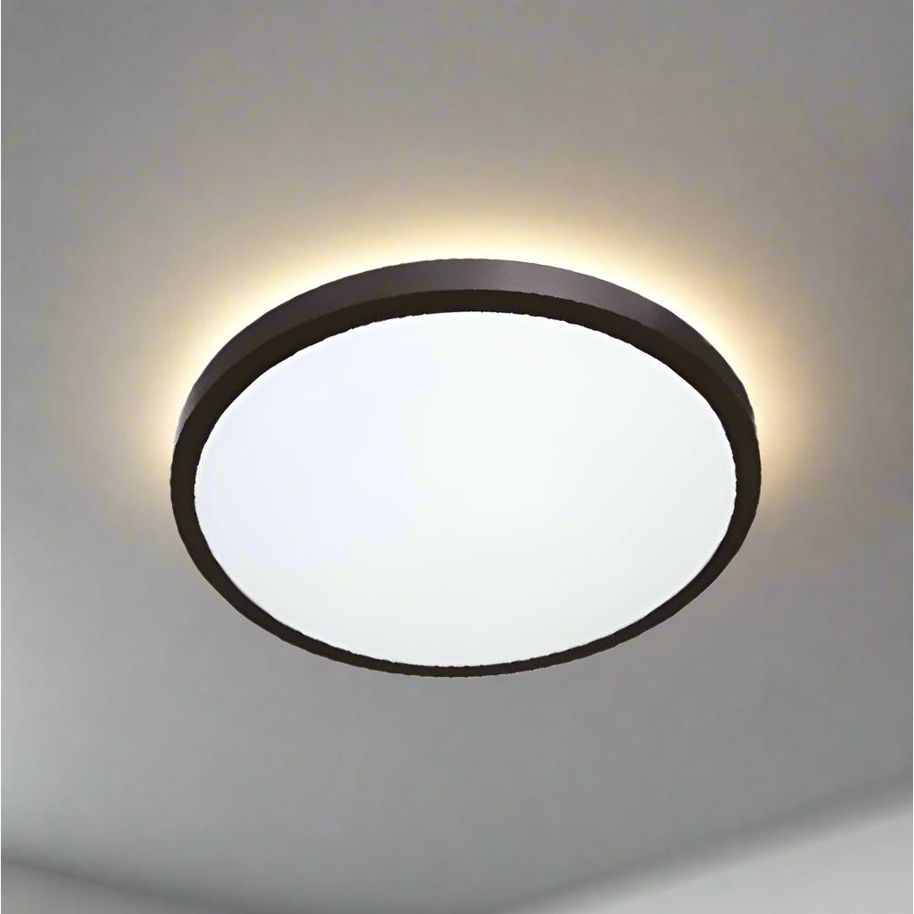 לד תאורה צמוד תקרה עגול שחור 60 ס"מ אור לבן 56W