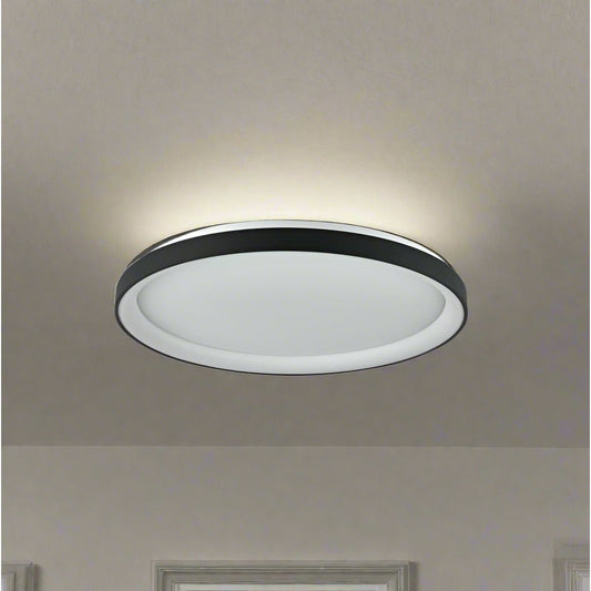 גוף תאורה צמוד תקרה  שחור RING-S 60W CCT 78 ס"מ-גוון אור משתנה בקליק