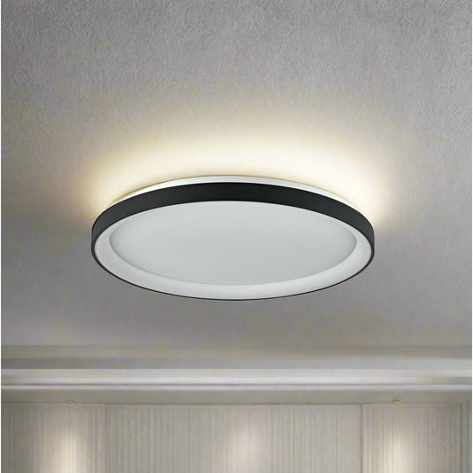 לד תאורה צמוד תקרה עגול 30W שחור 3CCT RING-S