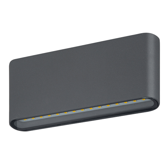 תאורת חוץ צמוד קיר שבילית לד 12W מוגן IP54 אור צהוב UP DOWN אנטרטיק