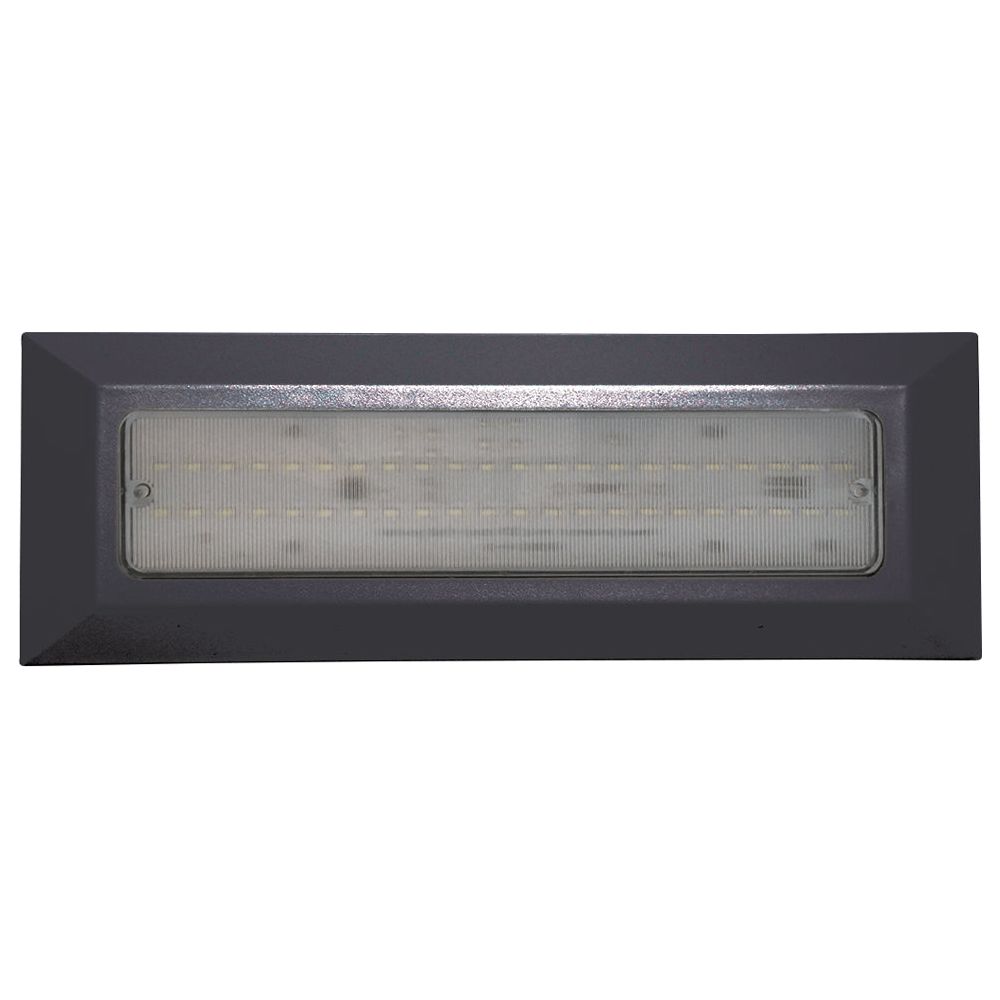 תאורת חוץ צמוד קיר - שבילית לד 3 גוונים אור IP65 4.4W CCT שחור