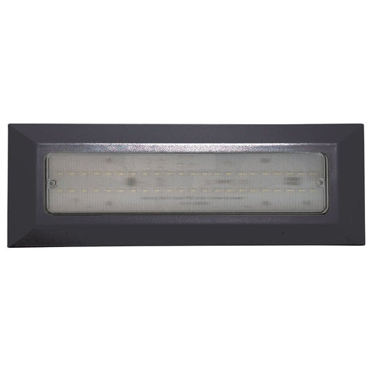 תאורת חוץ צמוד קיר - שבילית לד 3 גוונים אור IP65 4.4W CCT שחור