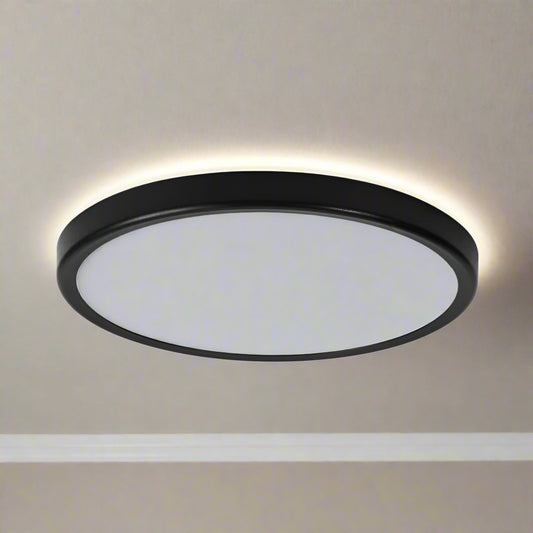 מנורת לד צמודת תקרה בגימור שחור 48W