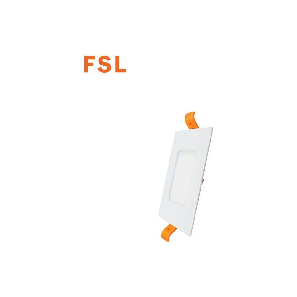 ספוט שקוע מרובע לבן 85X85 מ"מ 3W אור לבן