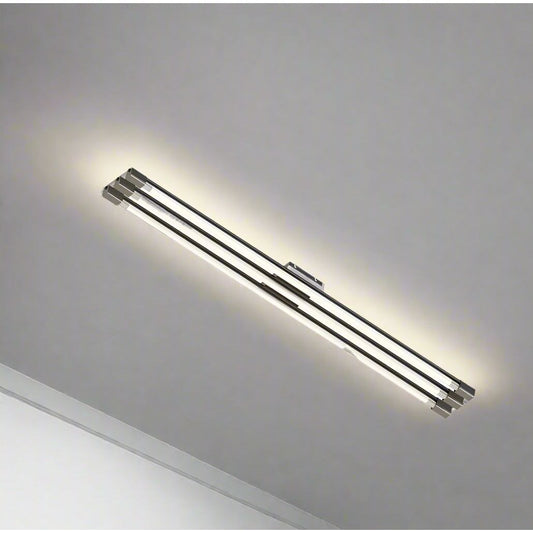 גוף תאורה צמוד תקרה  אור לבן 3x22W T5 Cannes אפור מטאלי