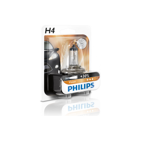 12V 60/55W Vision - בליסטר נורה אחת 30+ אחוז