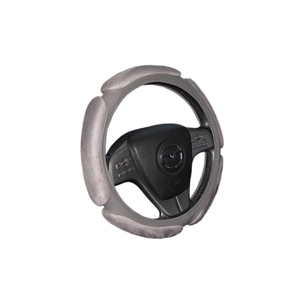 כיסוי הגה סופט אפור