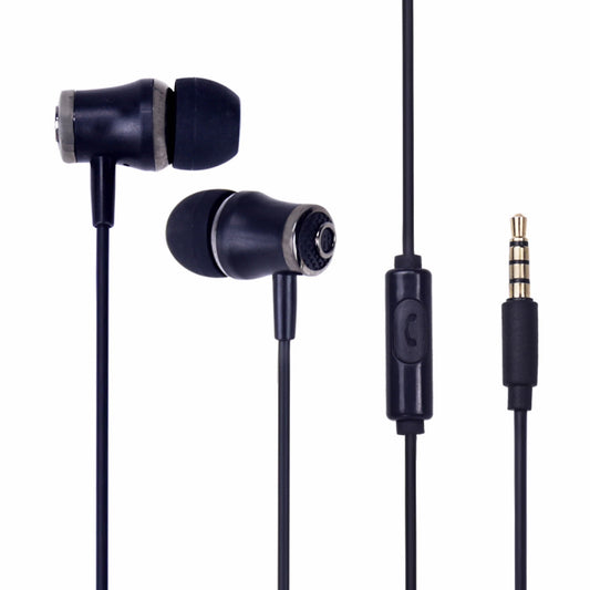 אוזניות חוטיות + מיקרופון כחול מטלי FDH- של SILVER LINE