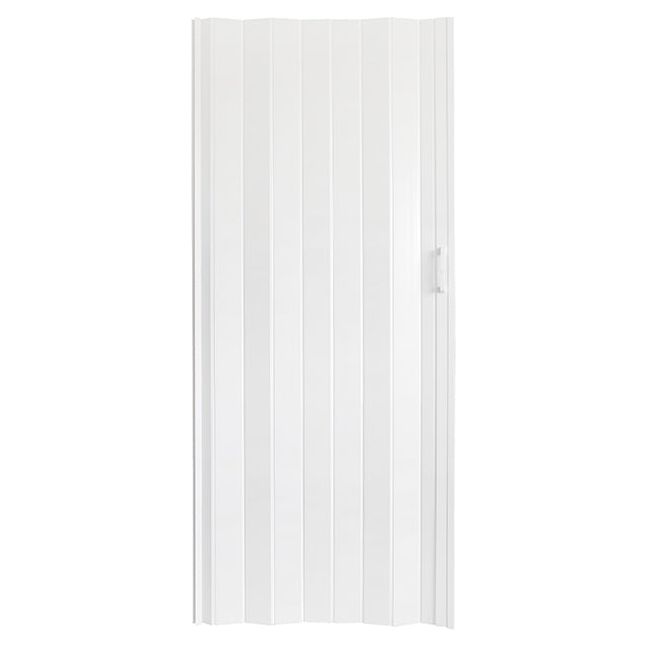 דלת הרמוניקה מתקפלת לבנה