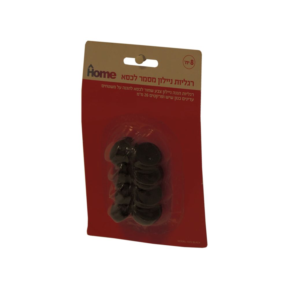 רגל מסמר ניילון לכסא 26 מ"מ שחור