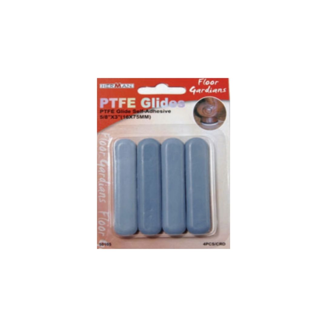 מחליק טפלון מלבן 100*25 ממ 4 יח