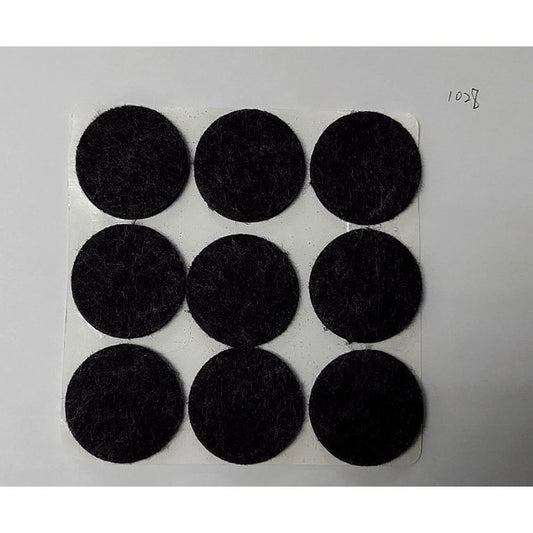 רפידת לבד שחור עגול 32 ממ 9 יח