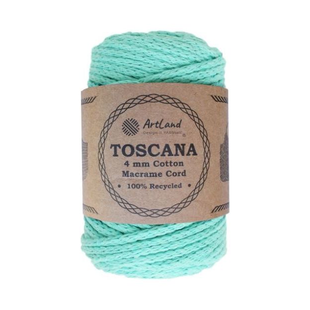 מקרמה טוסקנה 4 מ"מ Toscana ירוק אקווה