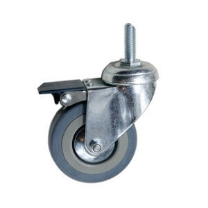 גלגל גומי אפור "2 +בורג 83 +מעצור