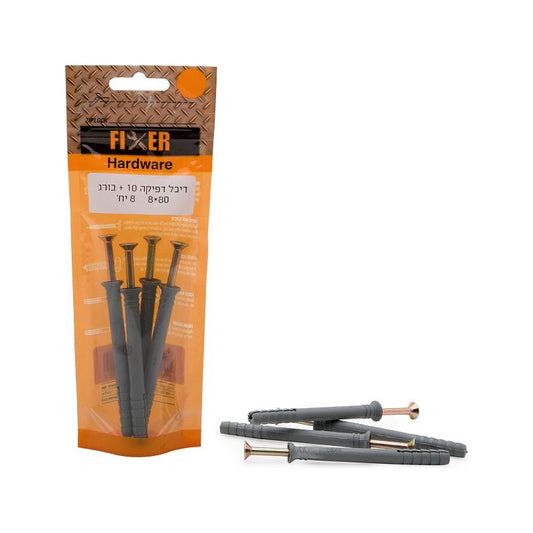 דיבל דפיקה 10+בורג 80*8