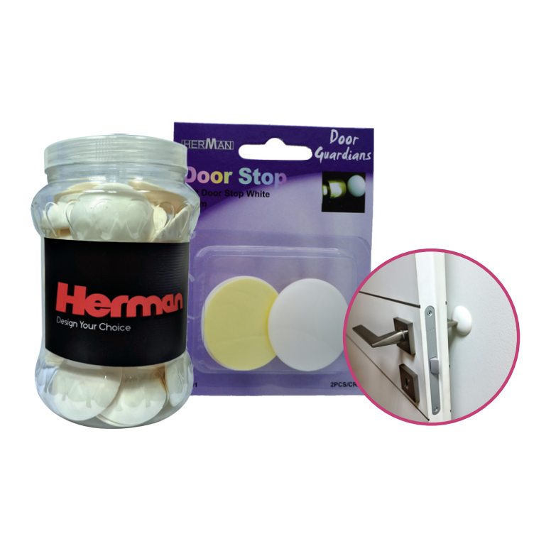 2יח מעצור דלת כרית 60 מ מ לבן