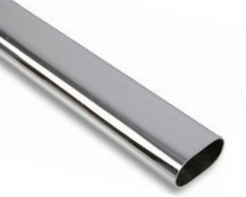 מוט תליה אובאלי 200 ס מ כרום