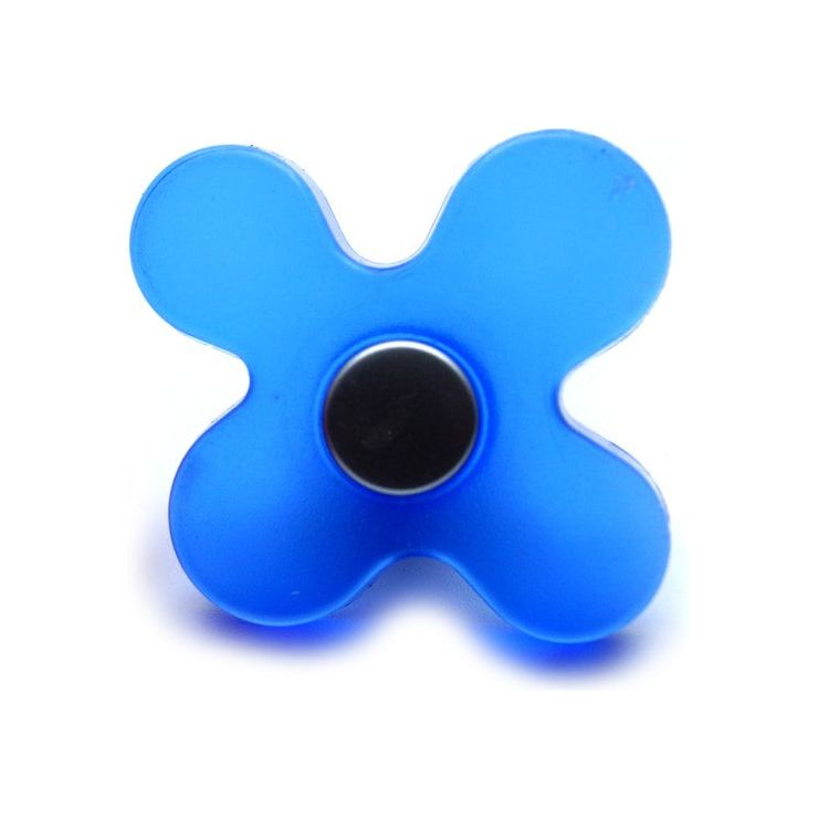 כפתור פרח כחול צבעוני