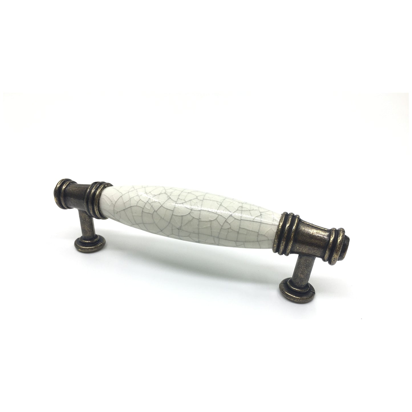 ידית קרמיקה רקוע פליז עתיק 96 מ"מ