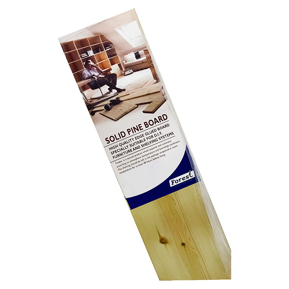 מדף עץ אורן טבעי 20*80 סמ