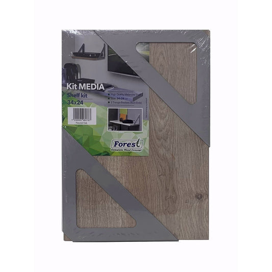 מדף עם 2 תומכים KIT MEDIA