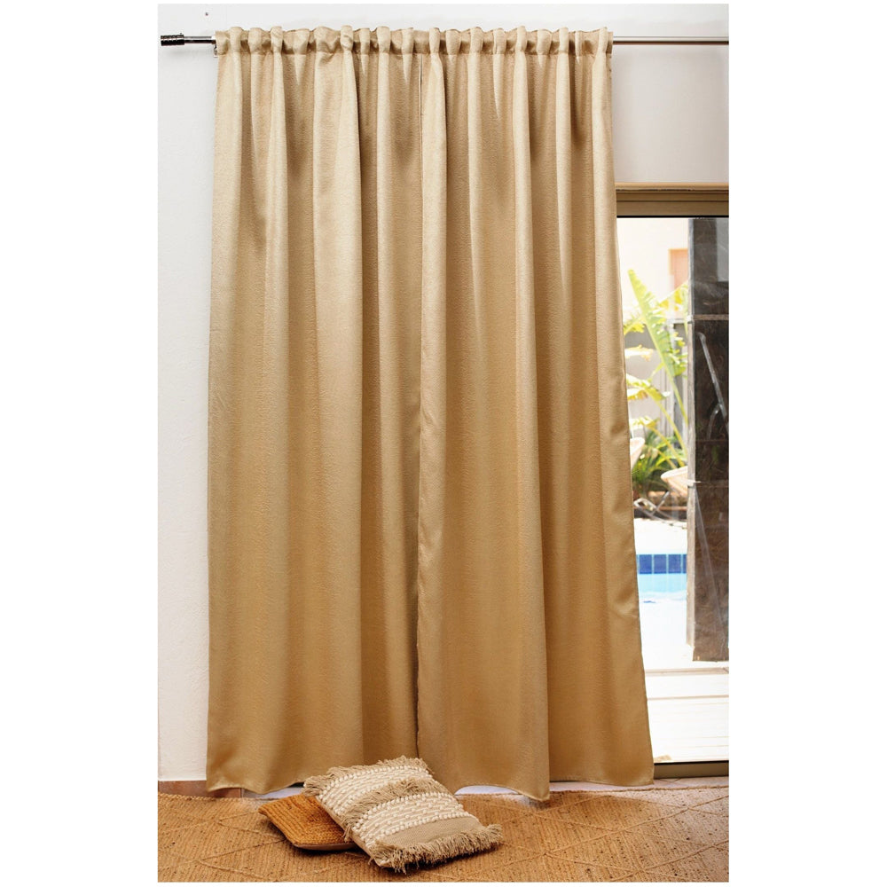 וילון לחדר השינה דגם מנהטן 250*140 שמפניה