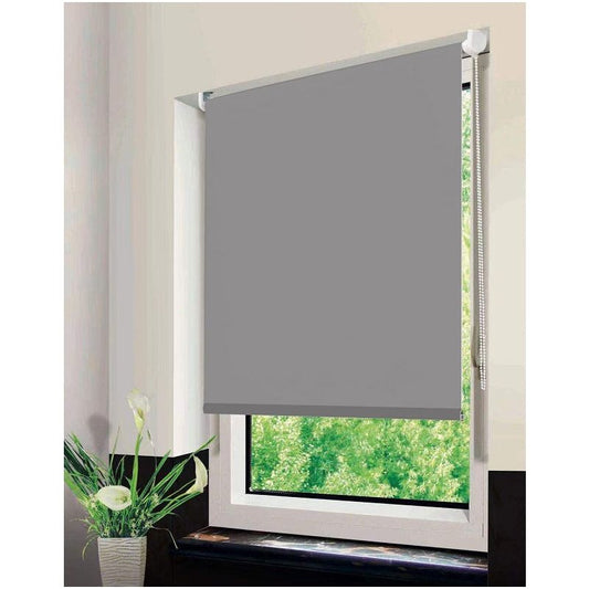 וילון האפלה גלילה 160*80 ס"מ אפור