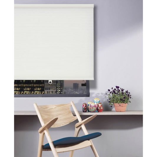 וילון האני הצללה דו שכבתי 100/160 אוף וויט