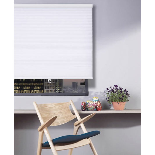 וילון האני הצללה דו שכבתי 140/160 לבן